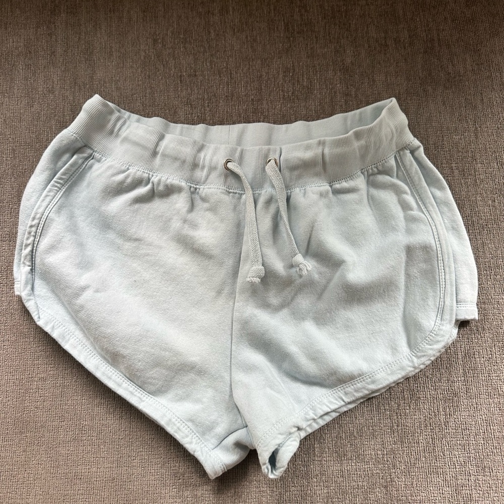 Light blue sweat shorts